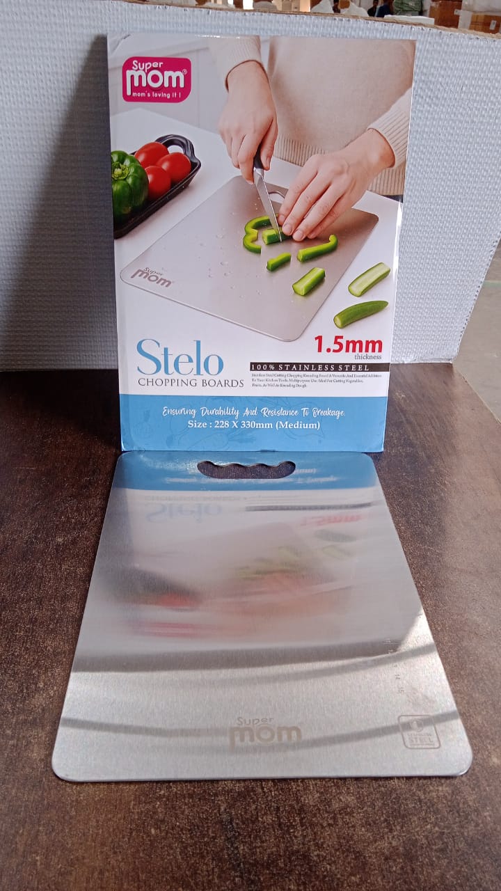 Supermom Medium Stello Stainless Steel Chopping Board Supermom Medium Stello Stainless Steel Chopping Board